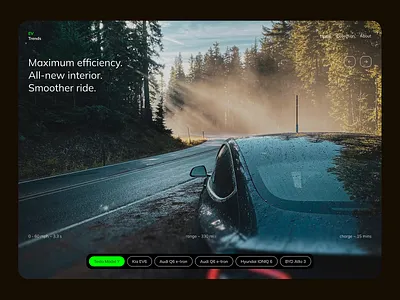 EV Trends - Car Dealer Landing Page car dealer landing page car landing page electric car electric vehicle ev car website ev landing page tesla website