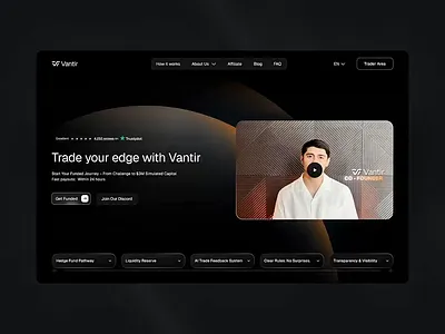 Prop Trading Website bitcoin blockchain coin crypto exchange crypto wallet crypto website cryptocurrency defi ethereum finance fintech fintech website investment prop trading website saas token trading landing page trading platform trading website web3