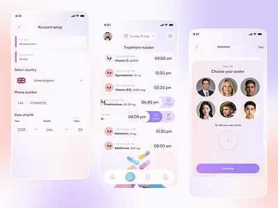 Fitness Tracker App Design app app design clean dailyhabits design fitness fitnesstracker habittrackerapp healthappui healthylifestyle ios mobile mobile app sports typography ui ui design ux workout workouttracker