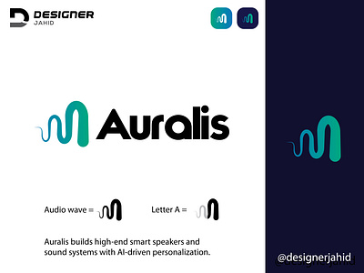 Letter A and Audio Wave Combine Logo design 2025. abstract logo alphabet logo audio wave logo branding combination mark logo creative logo design designer jahid designerjahid graphic design illustration letter logo logo minimal logo minimalist logo modern logo new logo vector