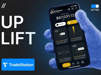 Trading Mobile iOS App Design android app app design concept app design template dark theme dashboard dashboard design design finance finance app design fintech ios mobile mobile app mobile ui online product design trading ui ux