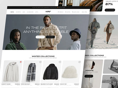 E-Commerce Clothing Website clothing website creative web dribbble e commerce clothing website e shop website ecommerce fashion website figma design landing page minimal design online retailer online store personalized shop product landing page shop ui design web design