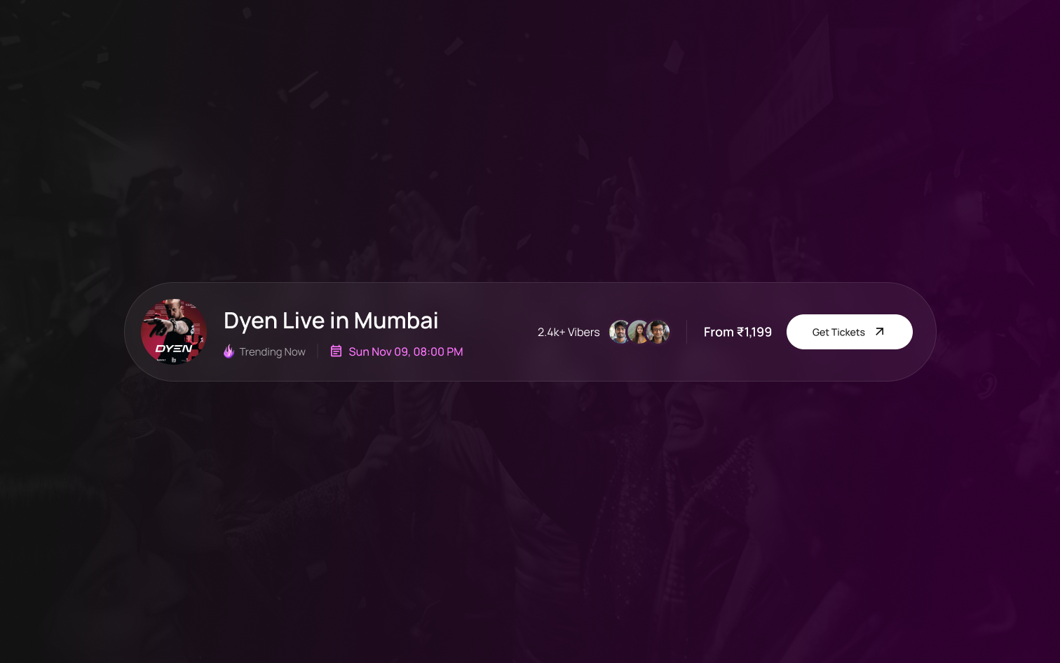 Party Event Vibers Componet UI - sm8uti component ui components design event component event ui party party ui ui ui ux uiux web design