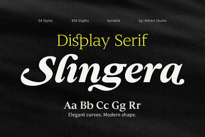 Slingera - Display Serif branding design display font font free free font graphic design illustration logo modern serif typography
