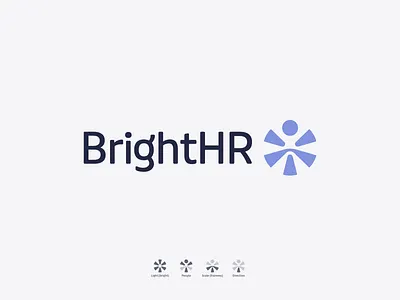 Birght HR - Logo Design branding bright centre direction fairness guide hr human law light logo design logomark minimal modern people resources scale simple solution symbol