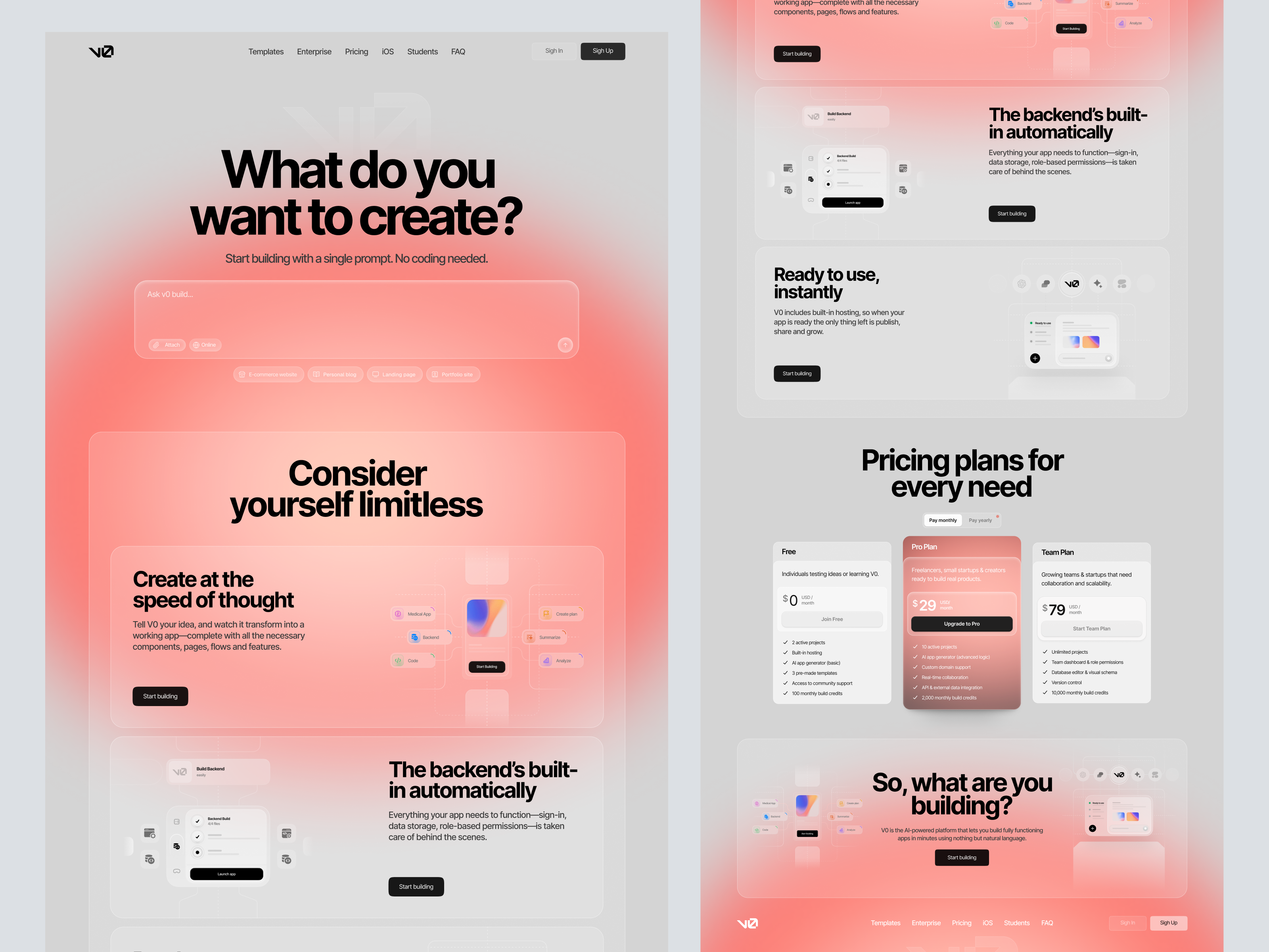 Example of Landing Page Design – UX/UI