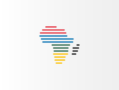 Colorful Africa Line Logo Design africa africa icon africa line africa logo african logo branding colorful africa design icon logo logo collection logo design logomark