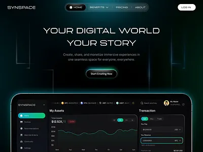 Crypto Wallet Animated Landing Page animated landing page animation animation website blockchain crypto app crypto landing page crypto wallet crypto wallet landing page crypto wallet website crypto website cryptocurrency fintech landing page modern ui product design uiux user interface web design web3 web3 landing page