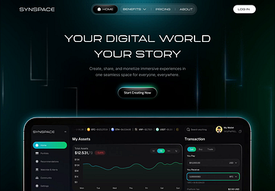 Crypto Wallet Animated Landing Page animated landing page animation animation website blockchain crypto app crypto landing page crypto wallet crypto wallet landing page crypto wallet website crypto website cryptocurrency fintech landing page modern ui product design uiux user interface web design web3 web3 landing page