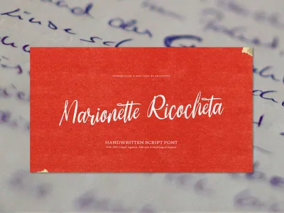 Marionette Ricocheta | Handwritten Script branding