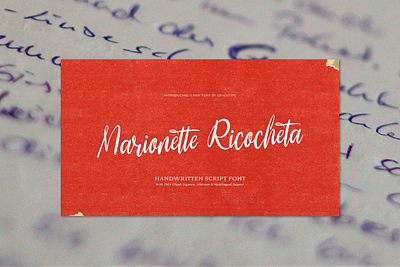 Marionette Ricocheta | Handwritten Script branding