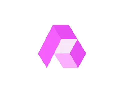 A Letter Logo Design with Cube Symbol 3d cube a letter logo a letter symbol branding cube cube logo hexagon illustration logo logo design symbol