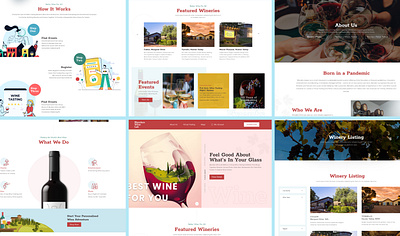 Blenders Wine Lab Winery Website branding design graphic design landing page ui user experience website wine winery