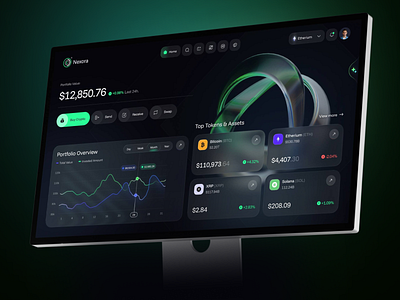 Nexora — Crypto Intelligence Platform ai analytics bitcoin blockchain chart crypto cryptocurrency currency dashboard design exchange ios mobile app nft saas trading ui ux wallet web