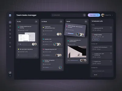 Team Task Manager concept dasboard design product design task manager ui uiux ux web web platform