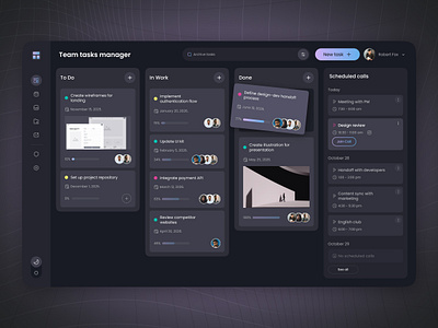 Team Task Manager concept dasboard design product design task manager ui uiux ux web web platform
