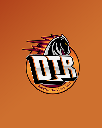 DTR ELECTRIC SERVICES - VINTAGE LOGO adobe illustrator branding design logo logo procreate vintage logo
