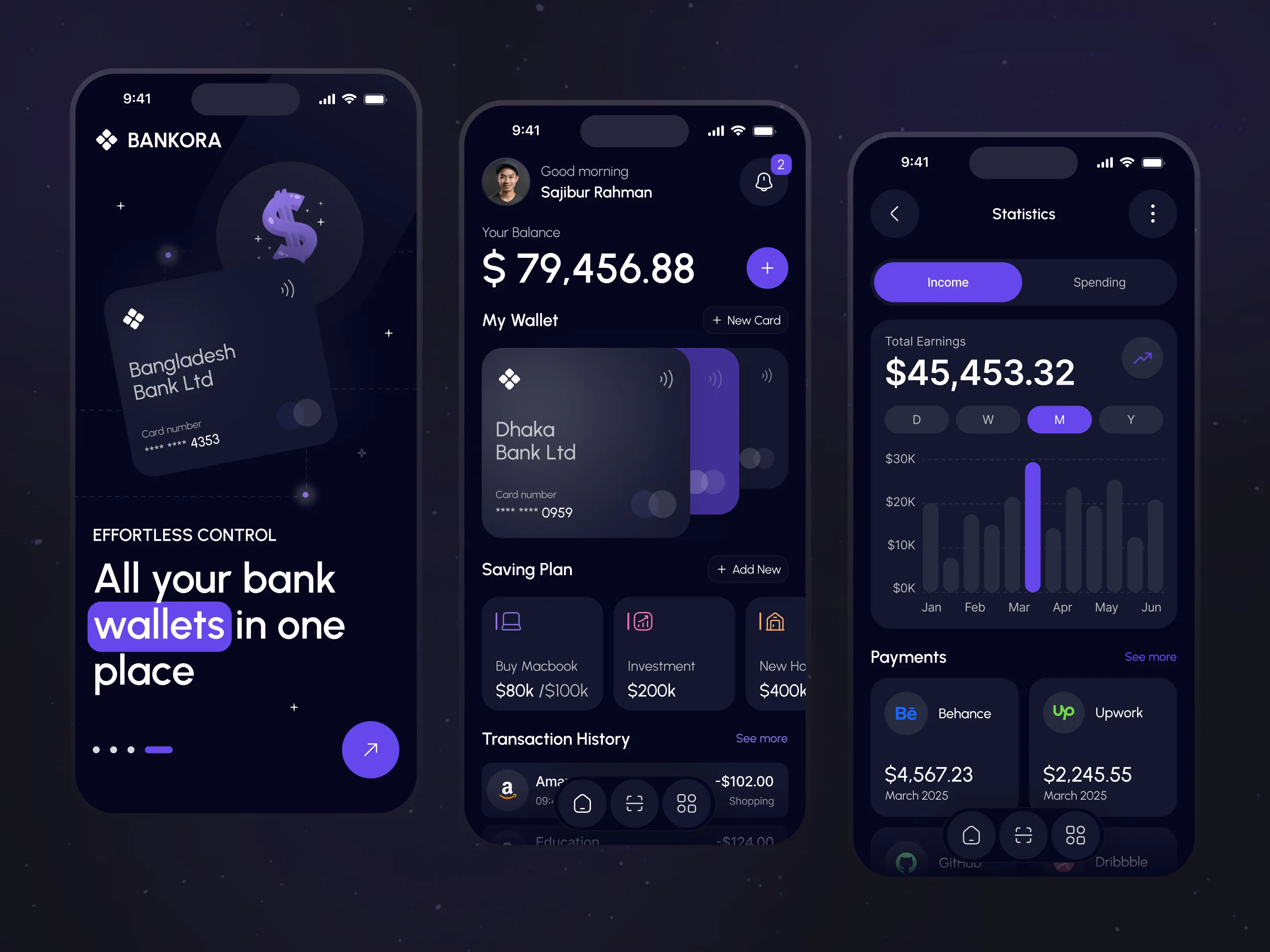Example of Fintech Mobile App Design