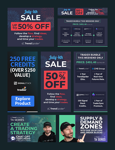 TrendSpider Display Ads display ads graphic design