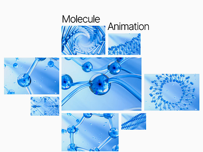 Molecule 3D Animation 3d 3d blender abstract animation biology blue clean dna graphic assets loop animation molecule motion graphics science scientist ui concept