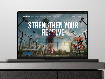 Padel Sports Club Website book branding clean club coach court design interface landing page minimal modern padel sport sportclub tennis ui uiux ux website