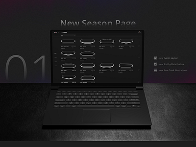 Season Page 3d mockup ui