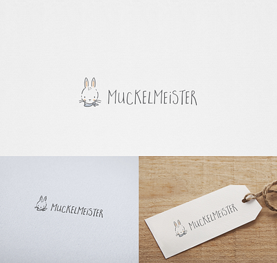 Logo for kids online store children hand drawn kid logo mascot rabbit