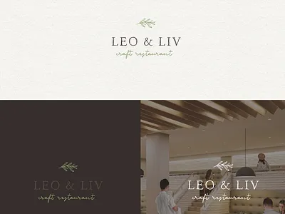 Logo for Restaurant hand drawn illustration leafy logo nature inspired organic rustic