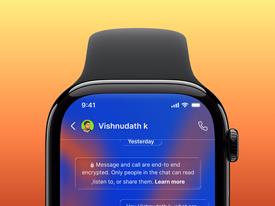 Watch Chat chat glass ui watch ui
