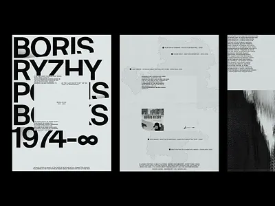 Boris Ryzhy | Typography Poster concept design graphic design texture typography ui web webdesign