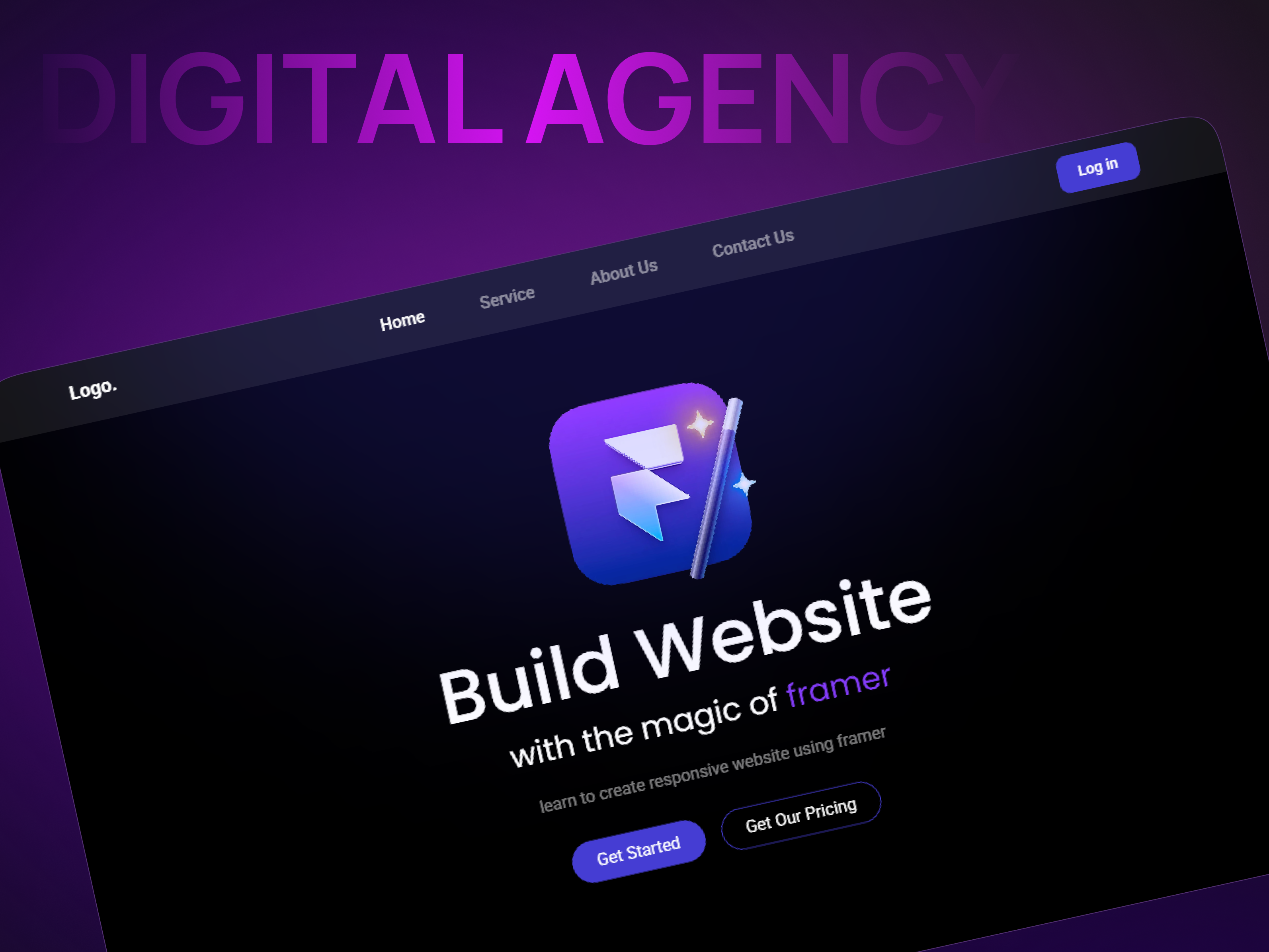 Example of Design Scalable Saa S & Web Landing