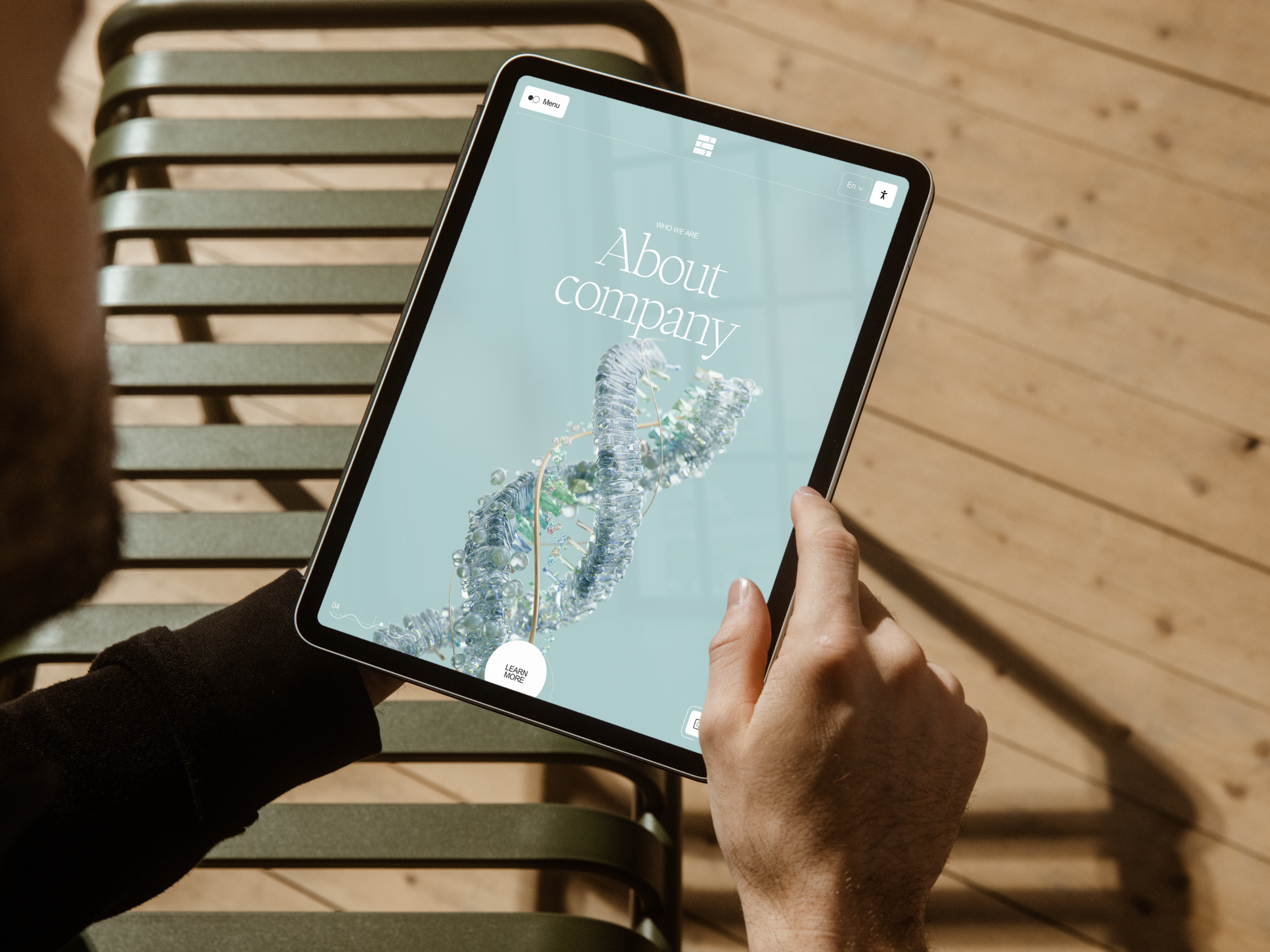 Designed Cells — Emotional 3D Website 3d 3danimation 3dwebsite aesthetic biotech blender emotional healthcare innovation minimal science stemcells ui ux webdesign