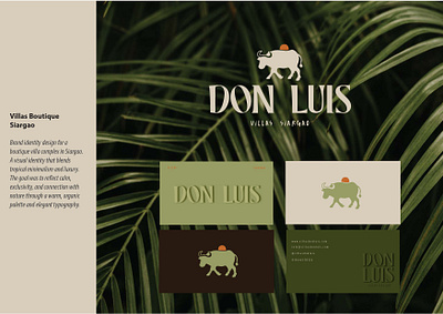 Villas Siargao branding graphic design logo