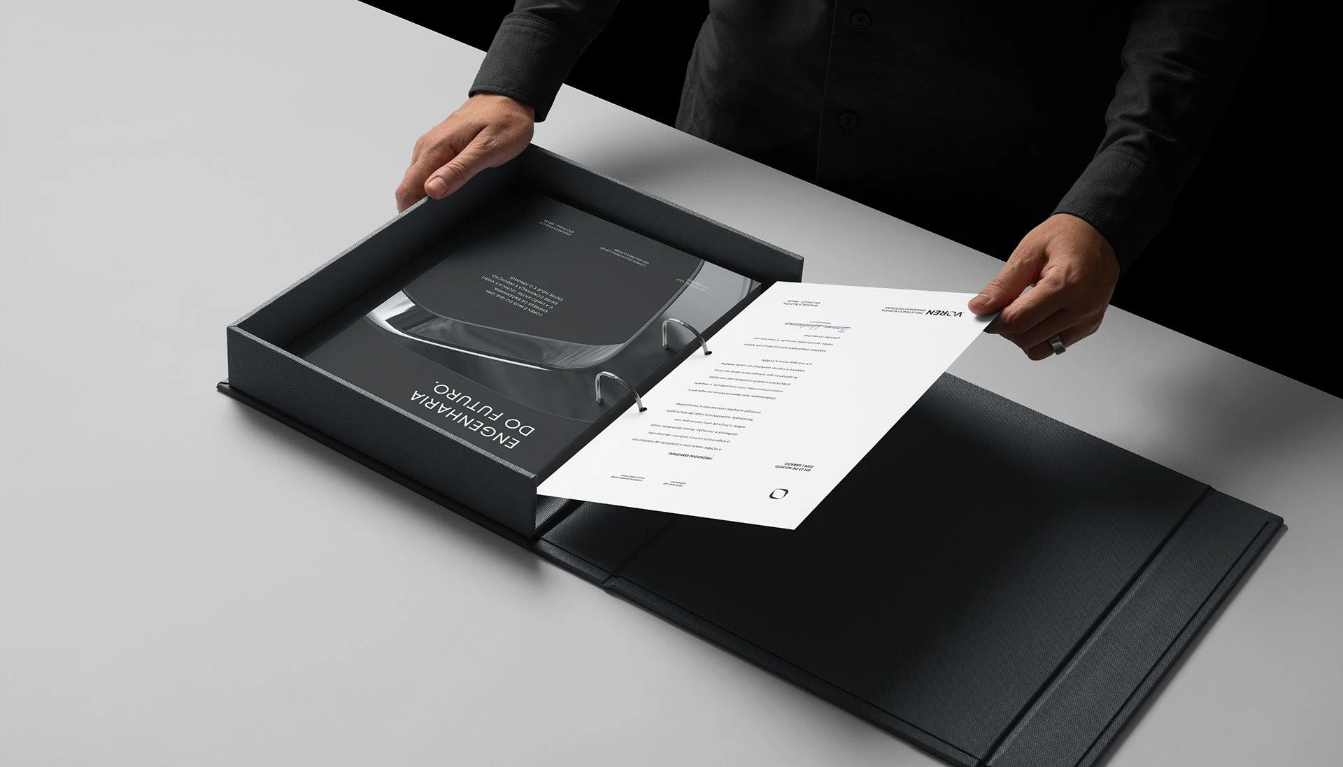 VOREN® Engenharia Brand Identity 3d animation branding design download free freebie graphic design illustration logo mockup mockup cloud mockupcloud motion graphics ui