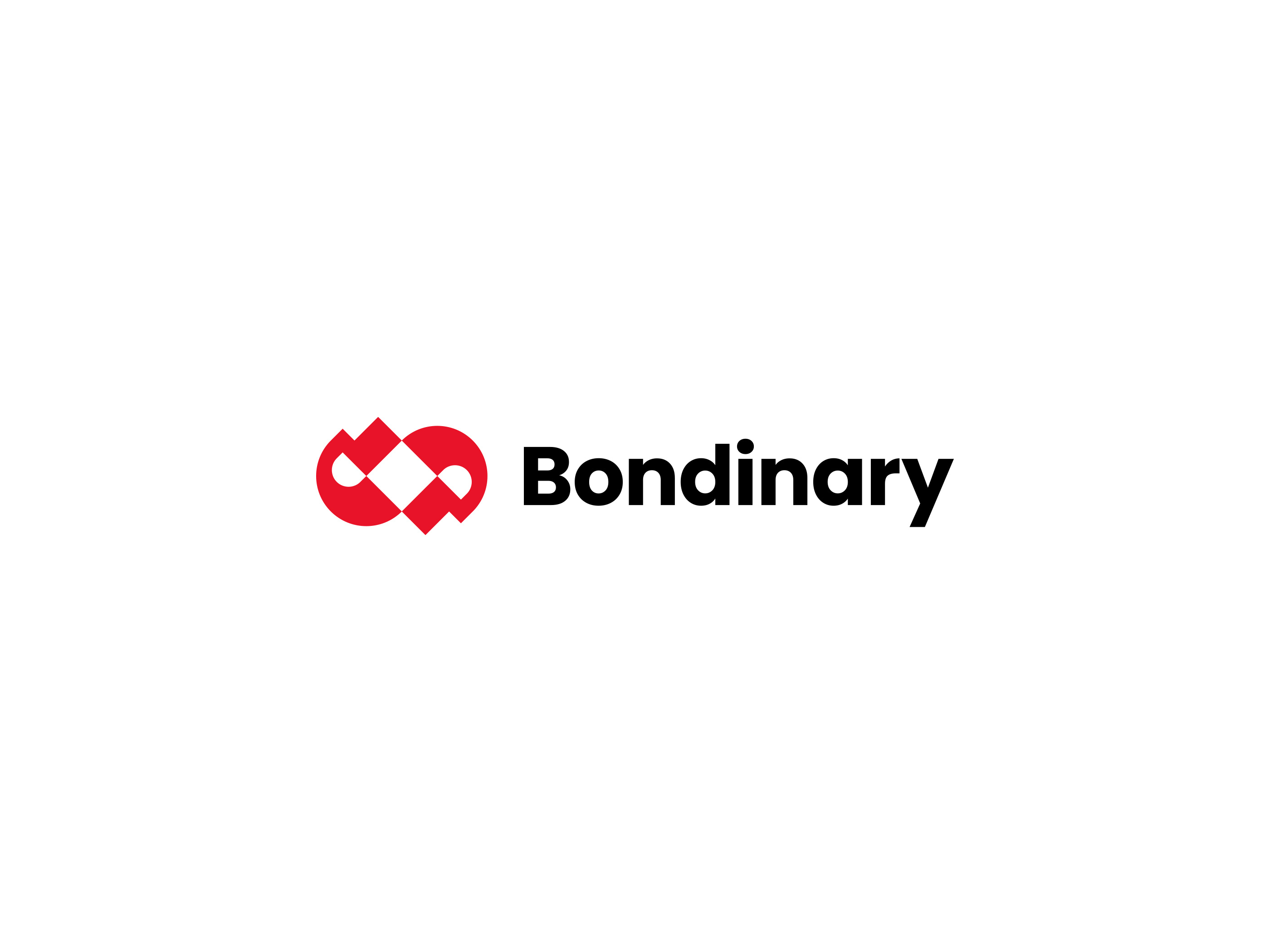 Bondinary Logo abstract brand company connect connection education geometric link logo logo design modern technology university