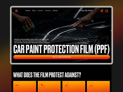 Premium Car Paint Protection Website — Zen Film automotive design car website design detailing figmadesign landingpage ppf ui ux ux ui votakdigital webdesign