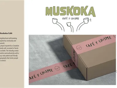 Muskoka Café branding graphic design logo