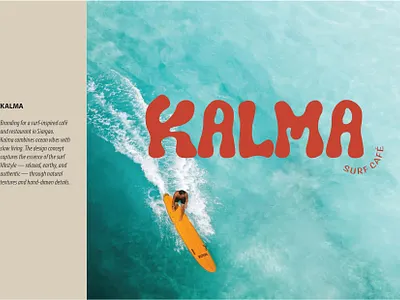 Kalma café branding coffee graphic design logo