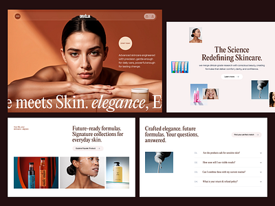 Beauty Skincare Landing Page branding cosmetics e commerce ecomemrce landing page make up product product shop shop skin care skincare skincare landing page skincare store skincare web design sunscreen web design webdesign website design website designer