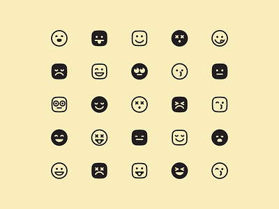 Faces | Monoform avatar emoji face icon icons sad smile
