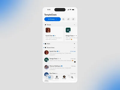 Chat App app chat chat app direct message inbox mobile app ui uiux ux