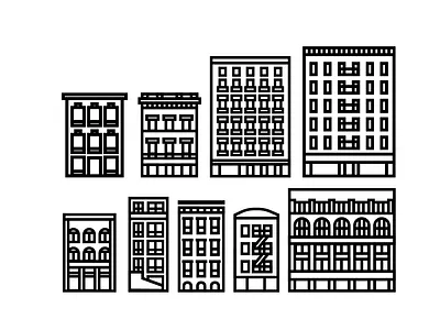 building icons 3d animation branding design graphic design illustration logo logotype motion graphics ui vector