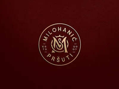 Milohanić Pršuti — Logo Design animal food ham icon logo mark milohanic prosciutto prsuti symbol