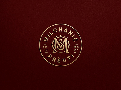Milohanić Pršuti — Logo Design animal food ham icon logo mark milohanic prosciutto prsuti symbol