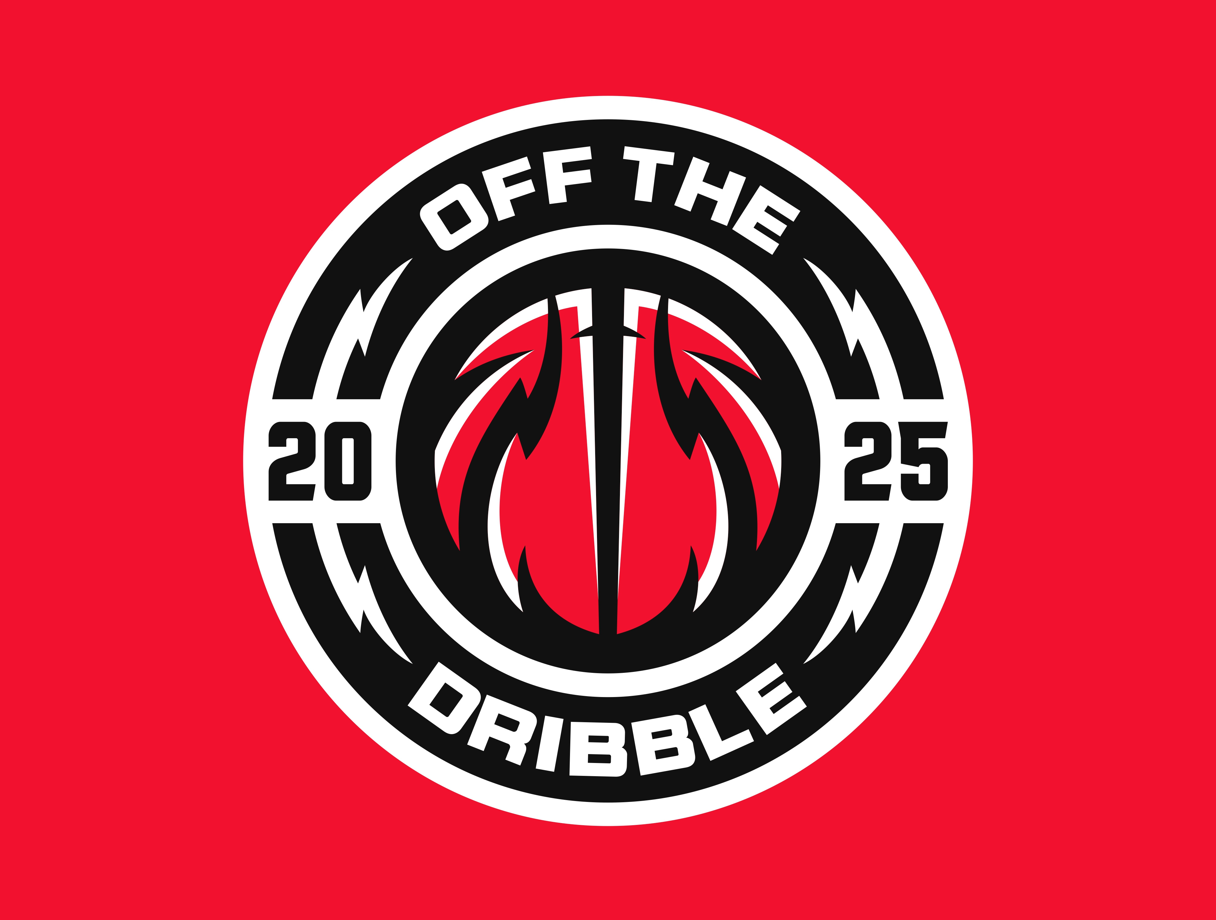 Basketball Logo Badge | OFF THE DRIBBLE athletic logo badge basketball basketball logo branding crest design dribble logo dunk esport esportlogo graphic design illustration logo nba nbl off the dribble red sports sports logo
