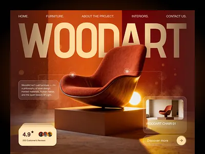 WoodArt – Contemporary Furniture Website design furniture website interior interior design ui uiux ux web web design website website design wood