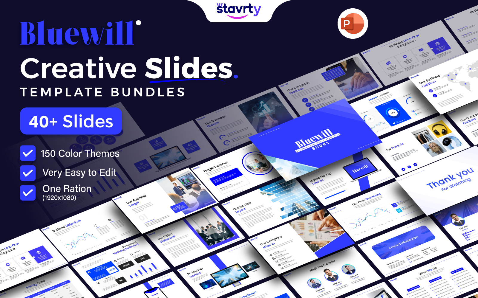 Biuewill - Pitch PowerPoint clean colorful company corporate google slide google slides graphic design keynote keynote template modern multipurpose multipurpose template pitch pitch deck portfolio powertpoint pptx presentation presentation template ui
