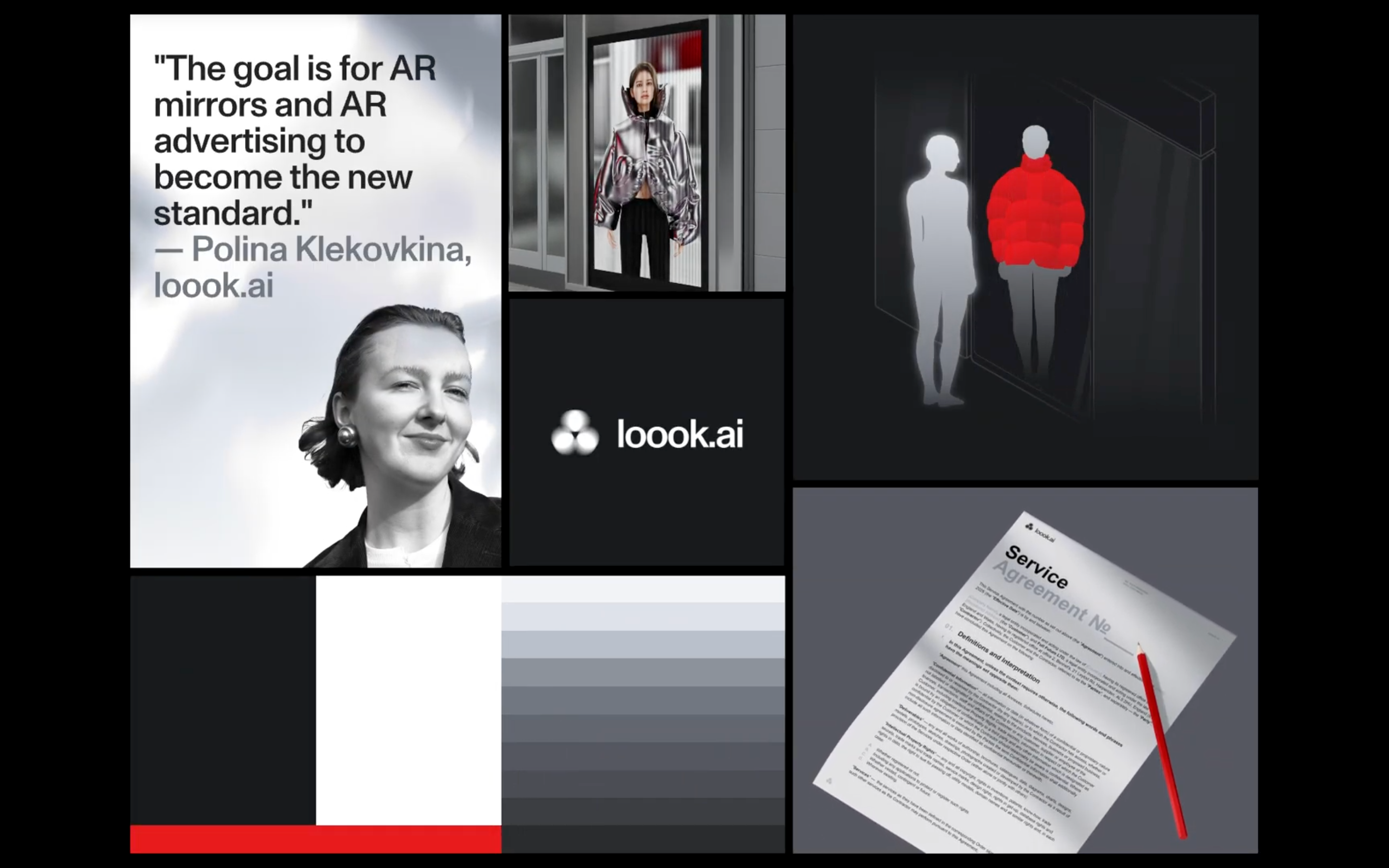 Futurism and industrial luxury for Loook.ai animation bachoodesign branding clean design futuristic logo tech visual identity website