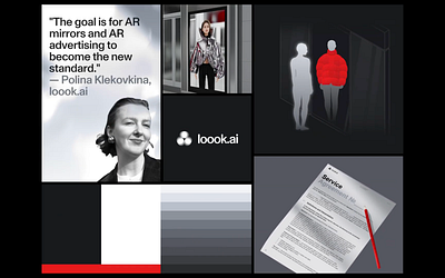 Futurism and industrial luxury for Loook.ai animation bachoodesign branding clean design futuristic logo tech visual identity website