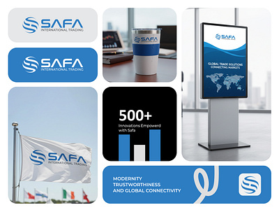 SAFA International Trading - Logo & Brand Identity brand design brand designer brand identity branding creative direction design design system graphic design illustration logo logo design logo designer minimal modern visual identity